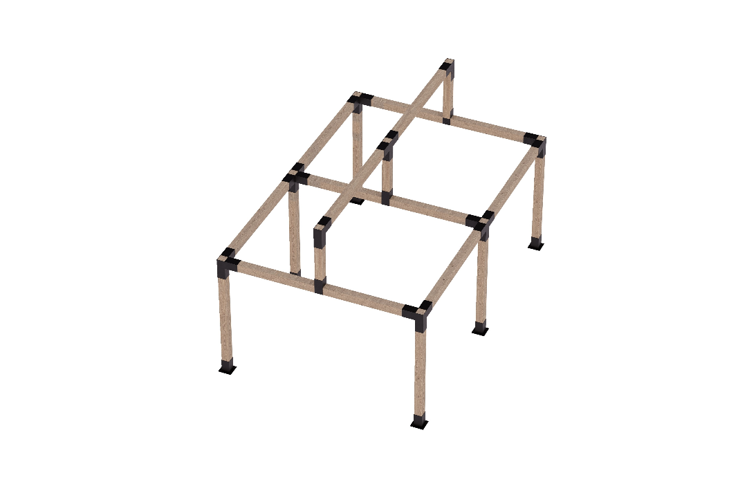 Foișor lemn 6x4m - Nordic
