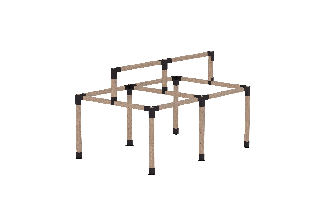 Foișor lemn 6x4m - Nordic